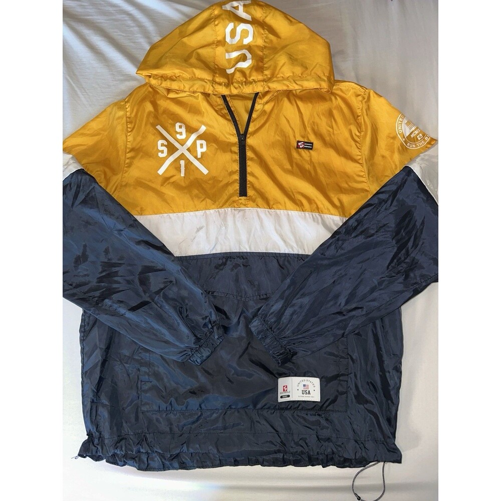 SouthPole Vintage Jacket Men’s Large United States Run The Block Windbreaker
